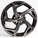 Rin 15 7 5X100 Ms FBX115 BLACK MACHINE FACE ET35 CB57.1