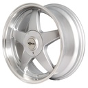 Rin 17 7.5 4X100/108 Ms DW2241 SILVER MACHINE LIP ET35 CB67.1