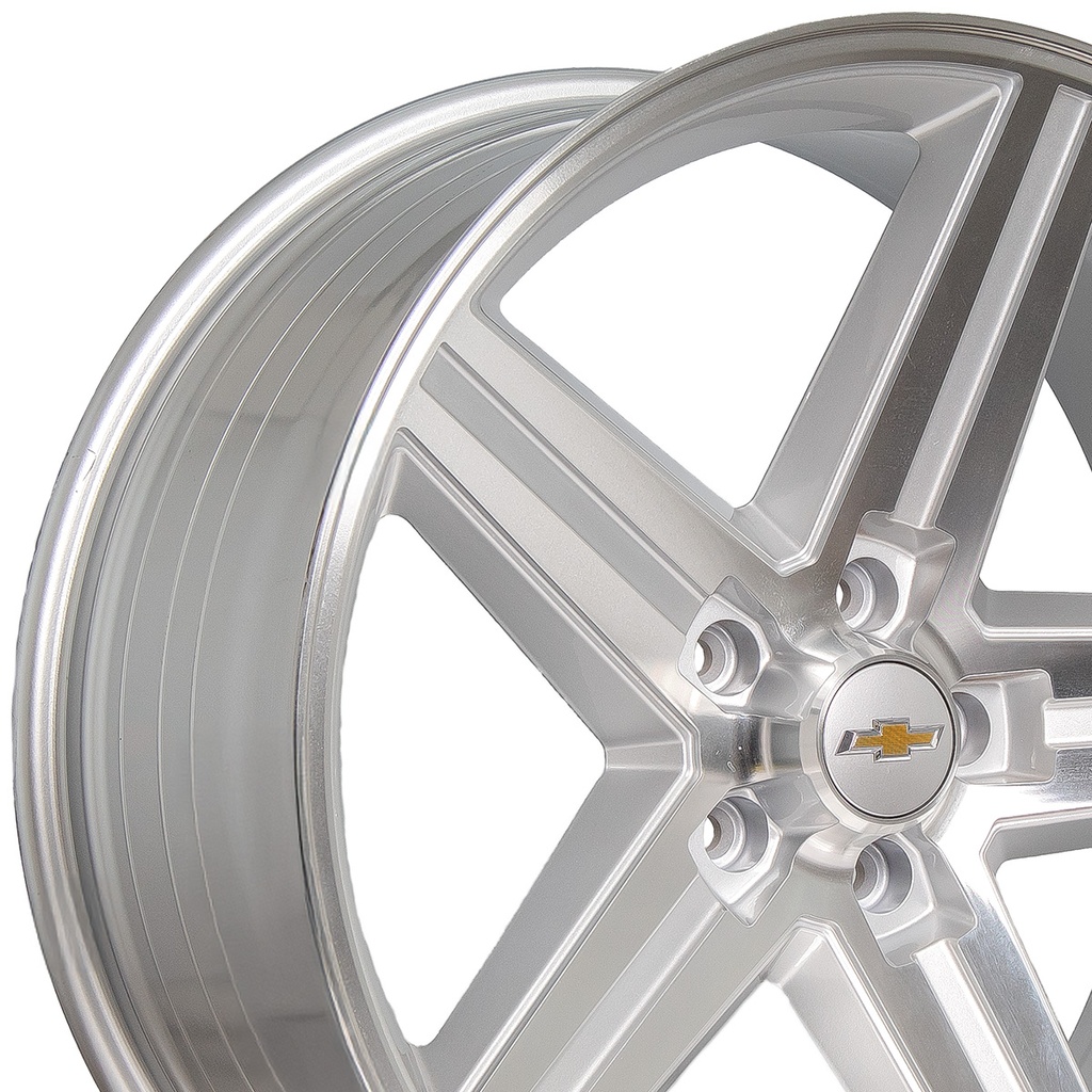 Rin 22 9.5 5X127 Rc Performance 2227SM22 Silver Machine Face ET0 CB0