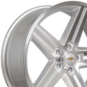 Rin 22 9.5 5X127 Rc Performance 2227SM22 Silver Machine Face ET0 CB0