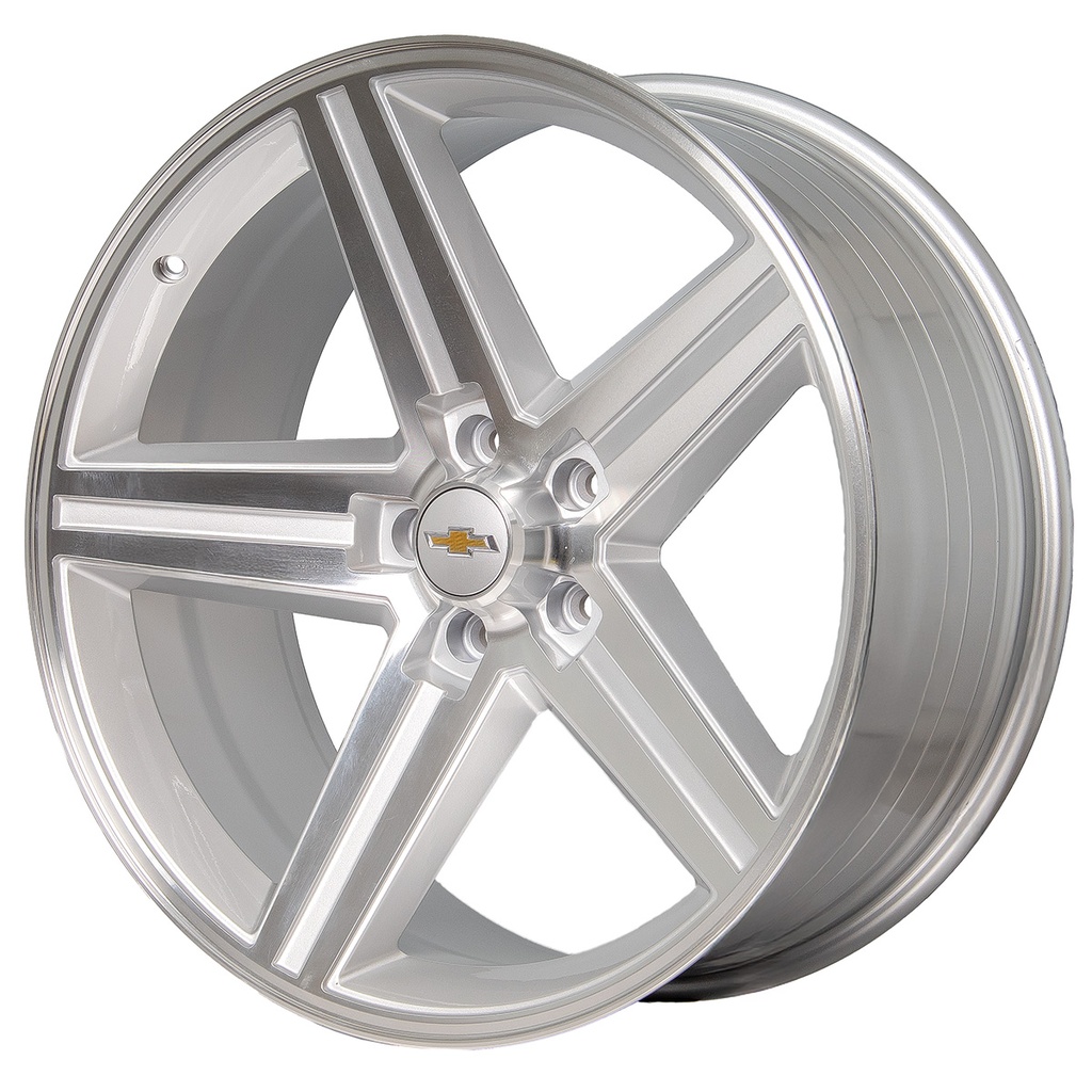 Rin 22 9.5 5X127 Rc Performance 2227SM22 Silver Machine Face ET0 CB0