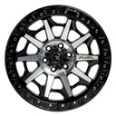 Rin 17 "X9 " 6x114.3 R1 SPORT QC1261 BLACK MACHINE FACE+CHROME RIVERS 0 66.1