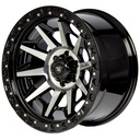 Rin 17 "X9 " 6x114.3 R1 SPORT QC1261 BLACK MACHINE FACE+CHROME RIVERS 0 66.1