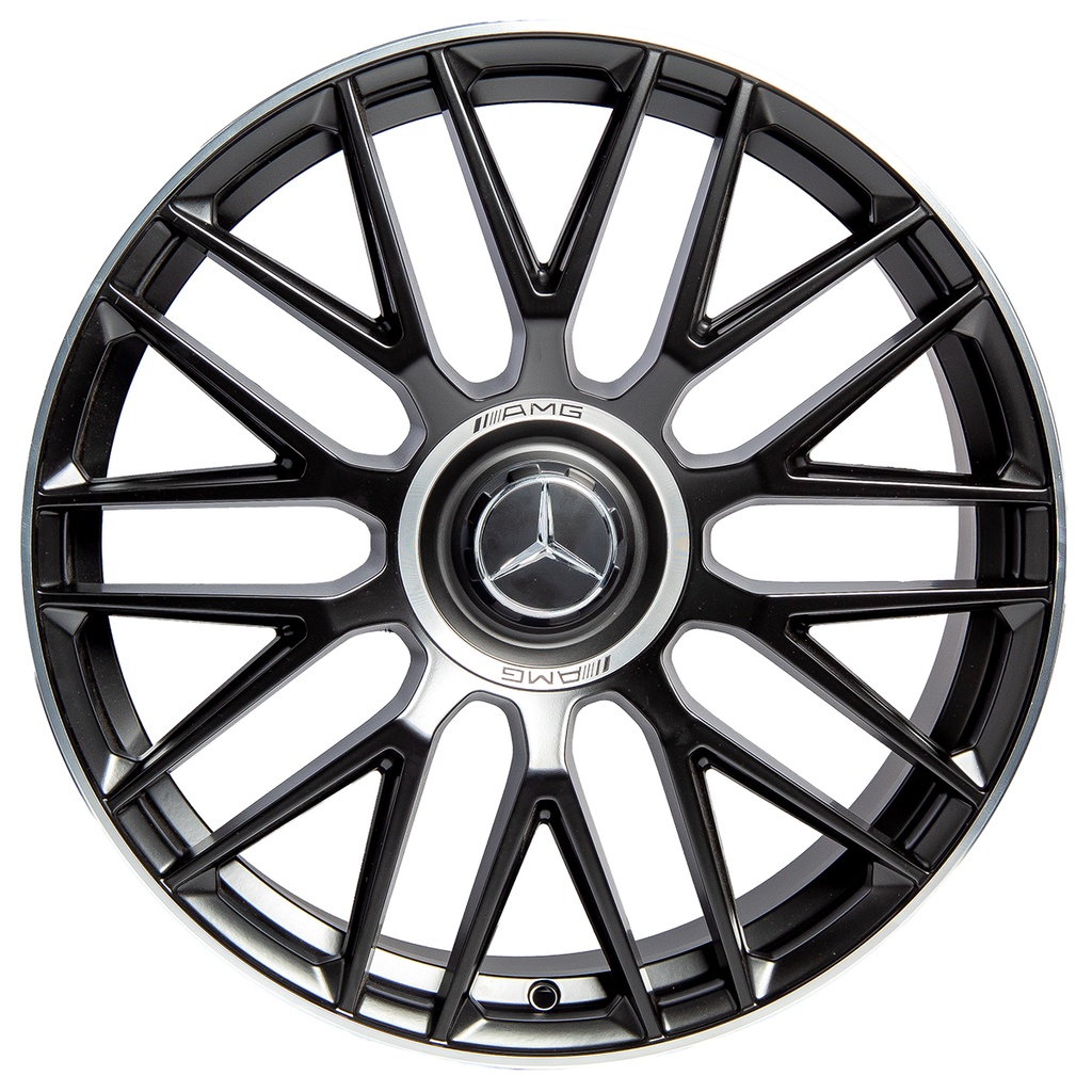 Rin 20 "X9.5 " 5x112 R1 SPORT H932F MATTE BLACK MACHINE LIP 43 66.56