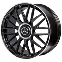 Rin 20 "X9.5 " 5x112 R1 SPORT H932F MATTE BLACK MACHINE LIP 43 66.56