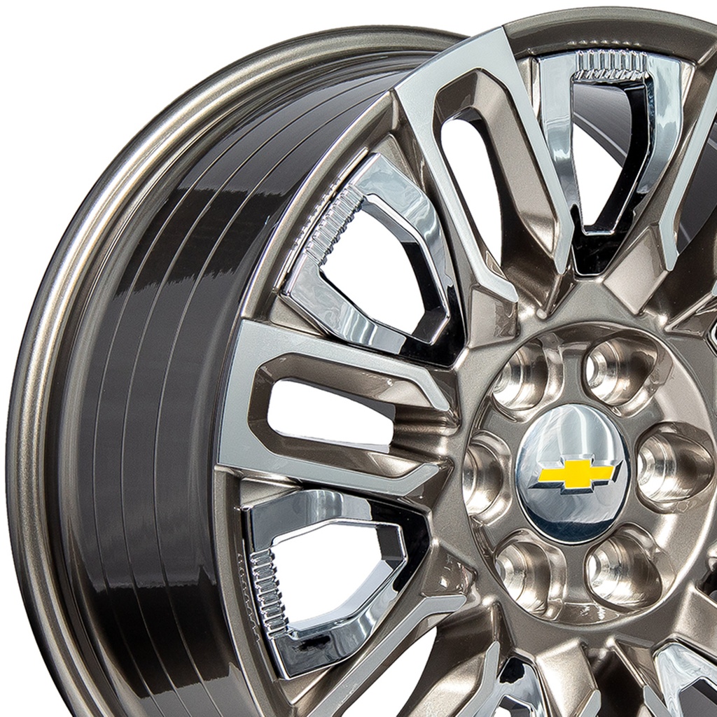 Rin 20 "X9 " 6x139.7 R1 SPORT TYH086 GUNMETAL MF INSERT CHROME 28 78.1