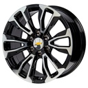 Rin 20 "X9 " 6x139.7 R1 SPORT TYH73 BLACK MACHINE FACE 28 78.1