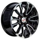 Rin 20 "X9 " 6x139.7 R1 SPORT TYH73 BLACK MACHINE FACE 28 78.1