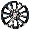 Rin 20 "X9 " 6x139.7 R1 SPORT TYH73 BLACK MACHINE FACE 28 78.1
