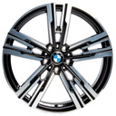 Rin 20 "X8.5 " 5X120 R1 SPORT H3078F BLACK MACHINE FACE 25 72.6