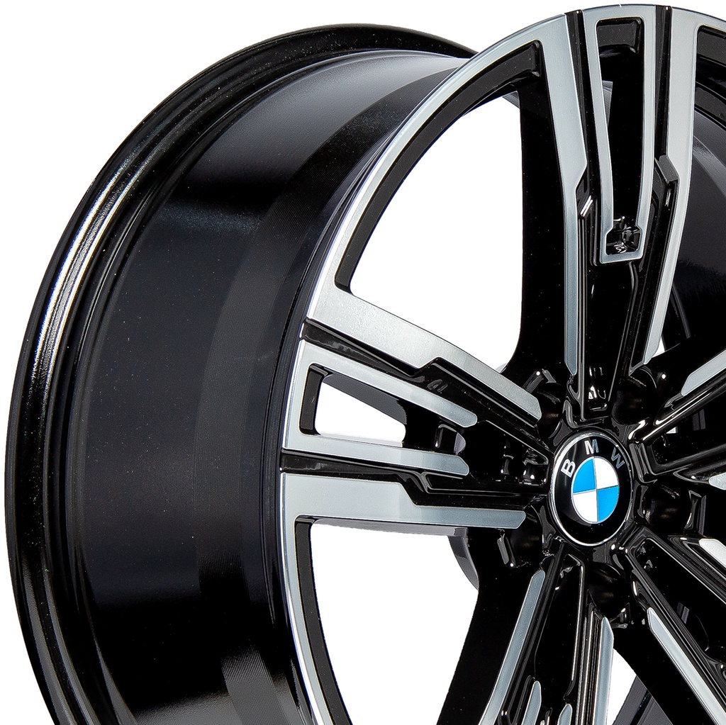 Rin 20 "X9.5 " 5X120 R1 SPORT H3078F BLACK MACHINE FACE 40 72.6