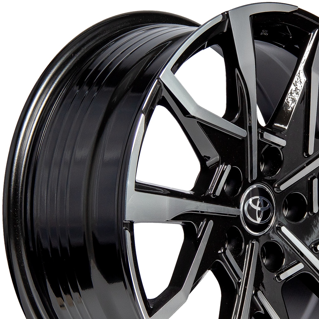 Rin 17 "X7 " 5x114.3 R1 SPORT 1066 BLACK MACHINE FACE 35 60.1