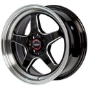 Rin 15 "X7 " 4x100 R1 SPORT DX425/689 Black Milling Window Machine Lip 35 73.1 Sí