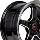 Rin 15 "X7 " 4x100 R1 SPORT DX425/689 Black Milling Window Machine Lip 35 73.1 Sí