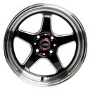 Rin 15 "X8 " 4x100 R1 SPORT DX425/689 Black Milling Window Machine Lip 25 73.1 Sí