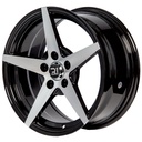 Rin 15 "X7 " 5x100 R1 SPORT DX427 BLACK MACHINE FACE 35 73.1