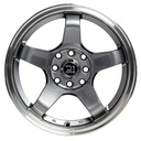 Rin 15 "X7 " 4X100/114.3 R1 SPORT 5958F Gunmetal Machine Lip 30 73.1 Sí