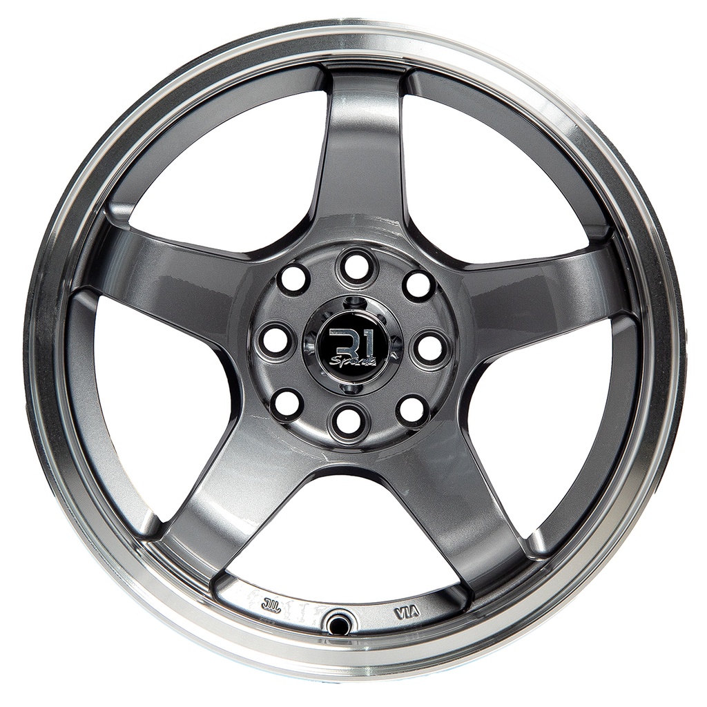 Rin 15 "X8 " 4X100/114.3 R1 SPORT 5958R Gunmetal Machine Lip 25 73.1 Sí