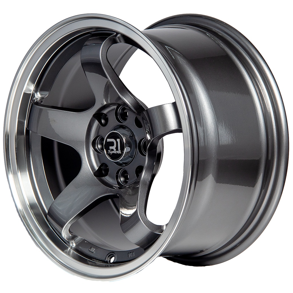 Rin 15 "X8 " 4X100/114.3 R1 SPORT 5958R Gunmetal Machine Lip 25 73.1 Sí
