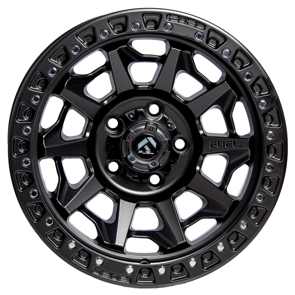 Rin 15 "X8 " 5x114.3 Elite Performance OF1076 MATTE BLACK CHROME SCREW 0 83.5