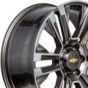 Rin 22 "X9 " 6x139.7 Elite Performance GM08 GUNMETAL MACHINE 28 78.1