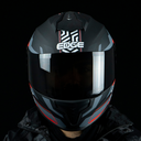 CASCO INTEGRAL FRANKIE HEXA ROJO L