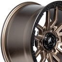Rin 17 "X9 " 6x139.7 R1 SPORT A045 BRONZE + BLACK LIP 0 106.1