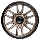 Rin 17 "X9 " 6x139.7 R1 SPORT A045 BRONZE + BLACK LIP 0 106.1