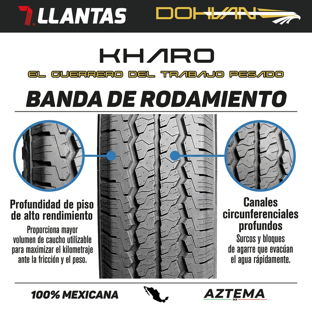 Llanta 195 R15C 106/104S Dohvan KHARO