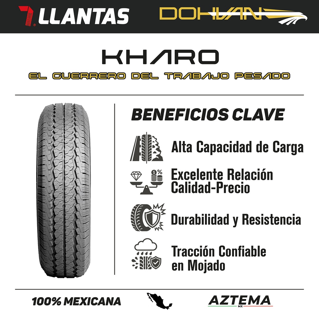 Llanta 195 R15C 106/104S Dohvan KHARO