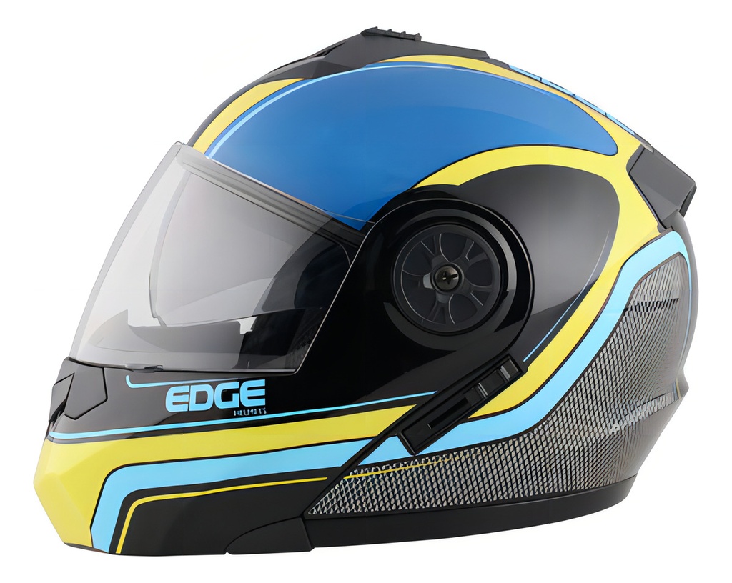 CASCO ABATIBLE TURBO BERLIN AMARILLO AZUL XL