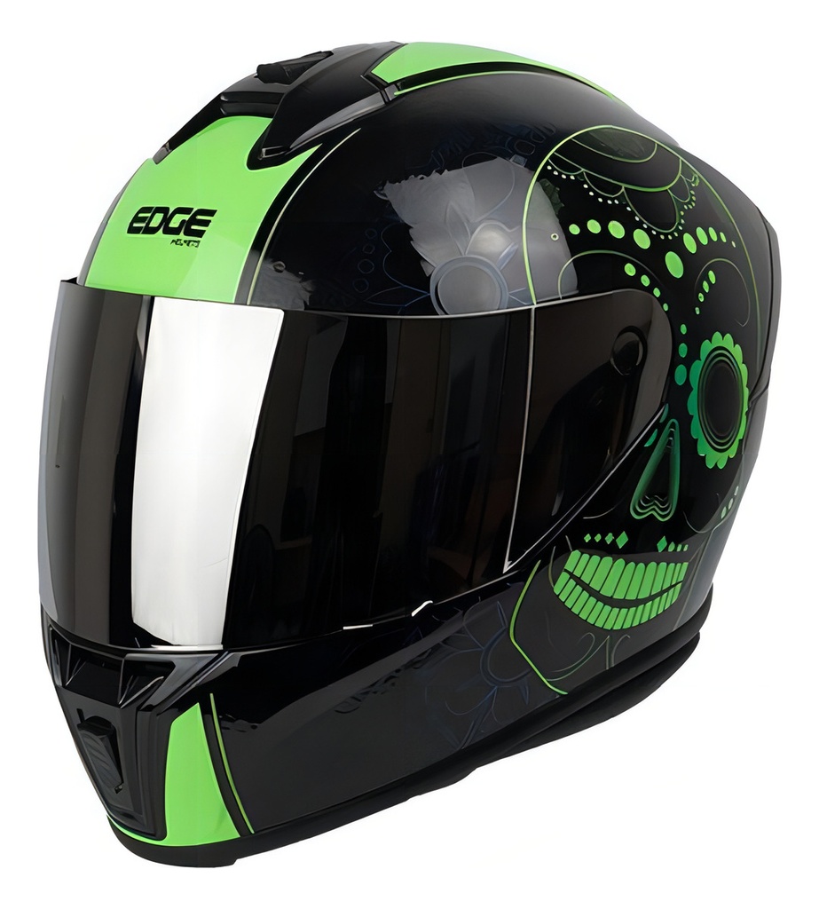 CASCO INTEGRAL ZOOM CARABELA VERDE BRILLANTE TALLA XL