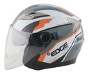 CASCO JAGUAR SEMI INTEGRAL NANO NEGRO NARANJA BRILLANTE XL