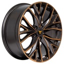 Rin 19 8 5X112 Radialflow ST5922 Matte Black Mach Face W BronzeET0 CB0