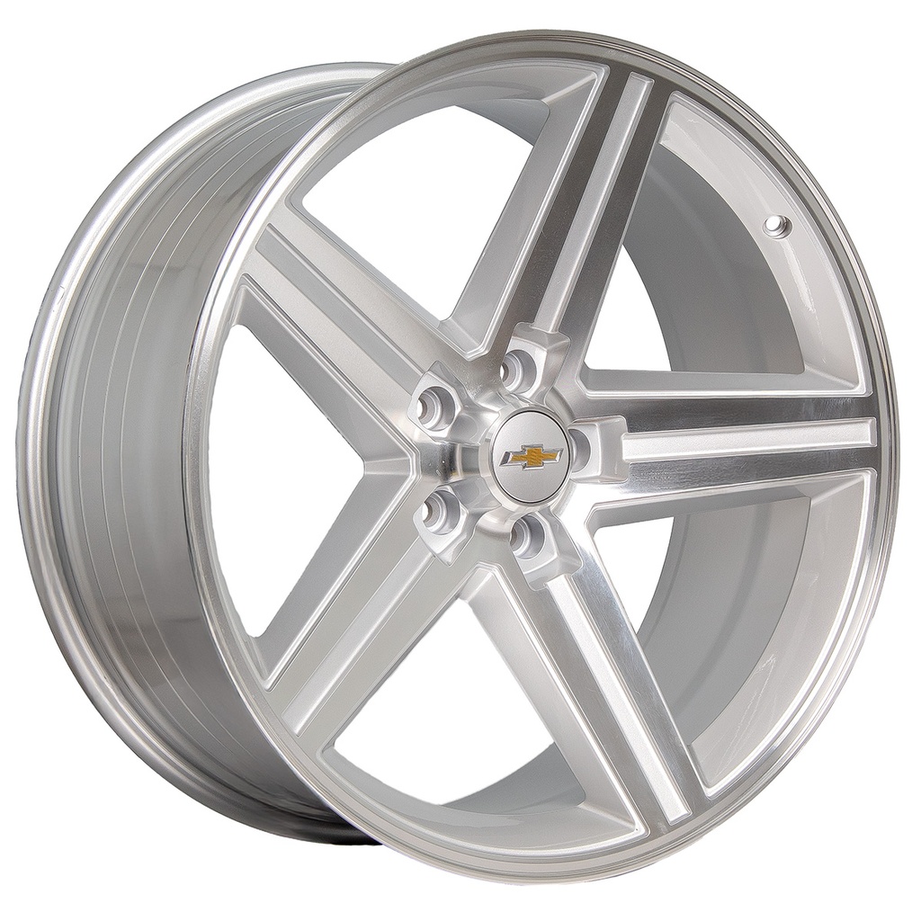 Rin 22 9.5 5X127 Rc Performance 2227SM22 Silver Machine Face ET0 CB0