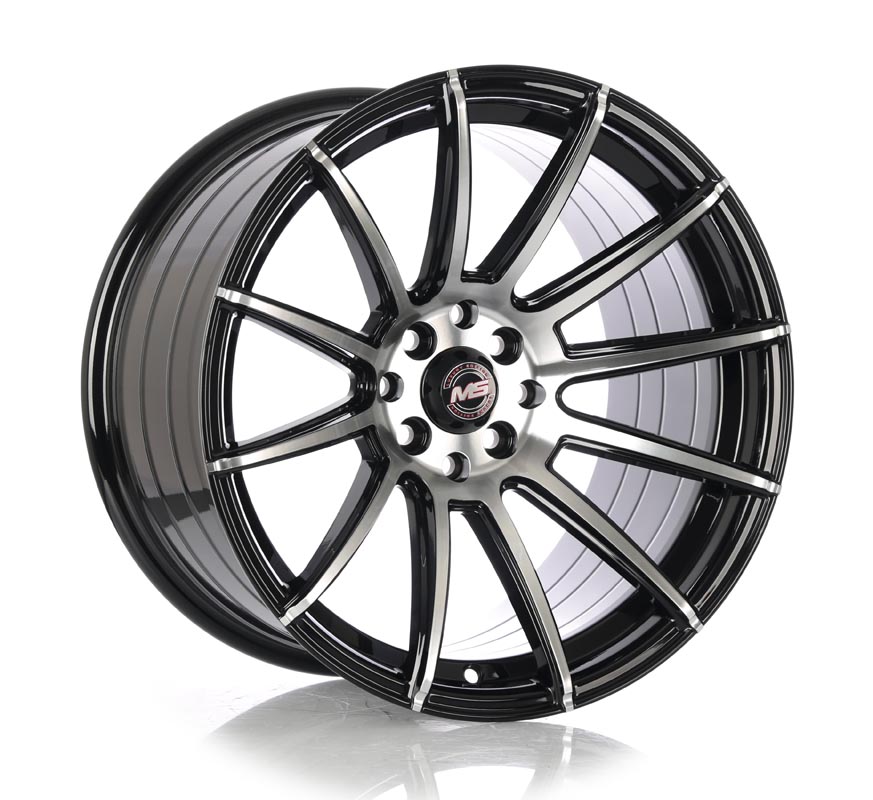 Rin 17 9.75 4x100/114.3 Ms 4320 BLACK MACHINE FACE ET25 CB73.1 RP
