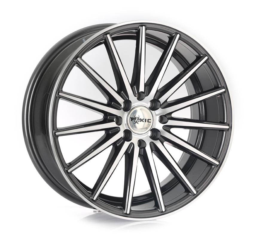 Rin 17 7.5 4x100/114.3 Ms RD1028 GUN METAL MACHINE FACE ET40 CB73.1 RP