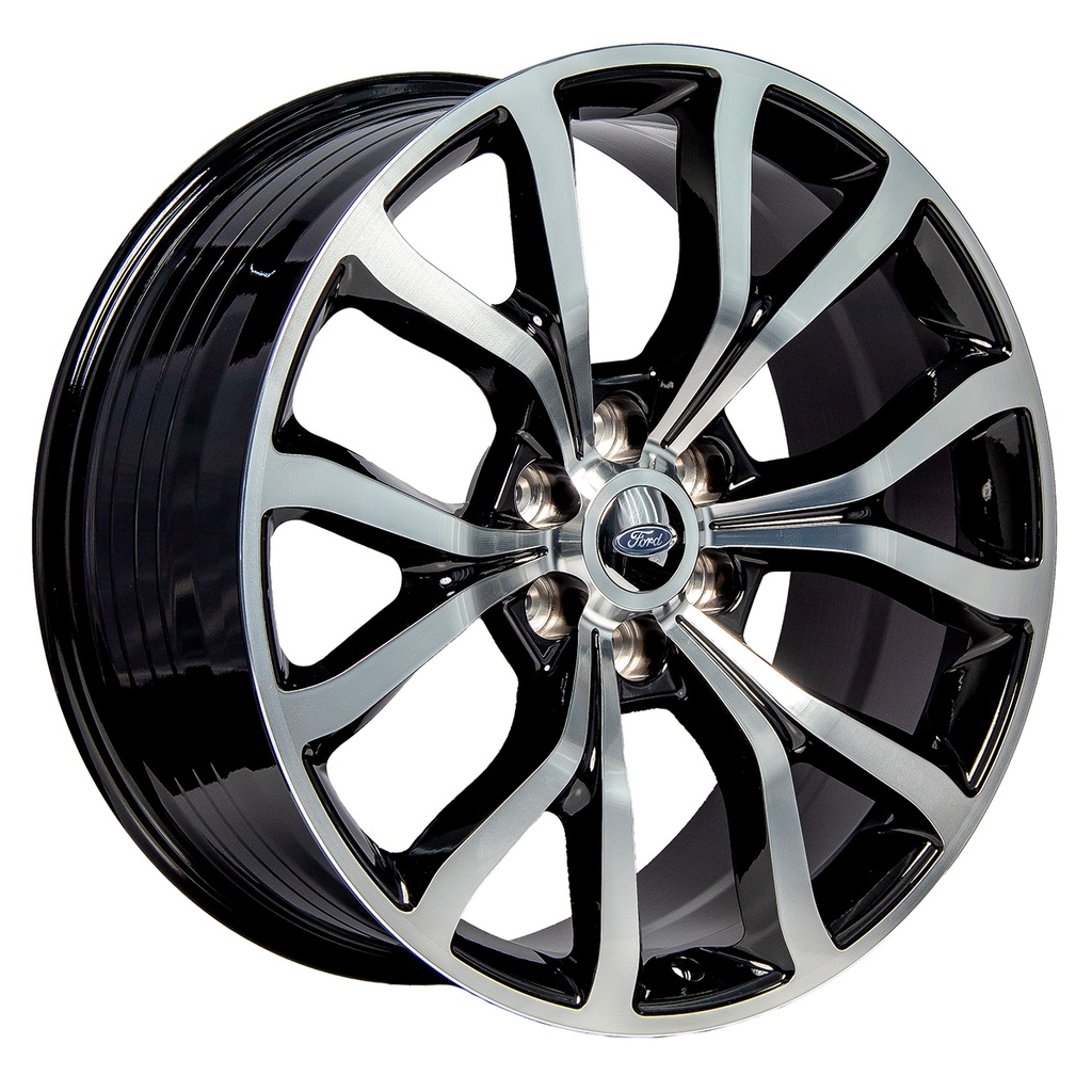 Rin 22 9.5 6X135 R1 SPORT FH025 BLACK MACHINE FACE ET31 CB87.1