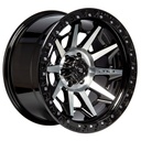 Rin 17 "X9 " 6x114.3 R1 SPORT QC1261 BLACK MACHINE FACE+CHROME RIVERS 0 66.1