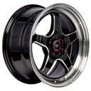 Rin 15 "X7 " 4x100 R1 SPORT DX425/689 Black Milling Window Machine Lip 35 73.1 Sí