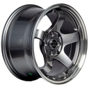 Rin 15 7 4X100/114.3 R1 SPORT 5958F Gunmetal Machine Lip ET30 CB73.1