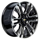 Rin 22 "X9 " 6x139.7 Elite Performance GM08 BLACK MACHINE 28 78.1