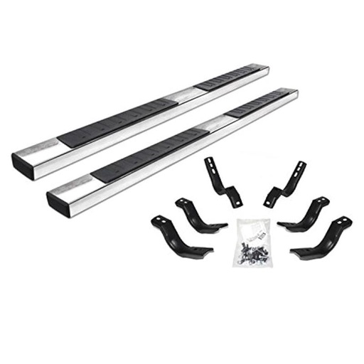 [660187PS] Estribos WIDESIDER Platinum II 6" Inox de 87" para (Solo Estribos)