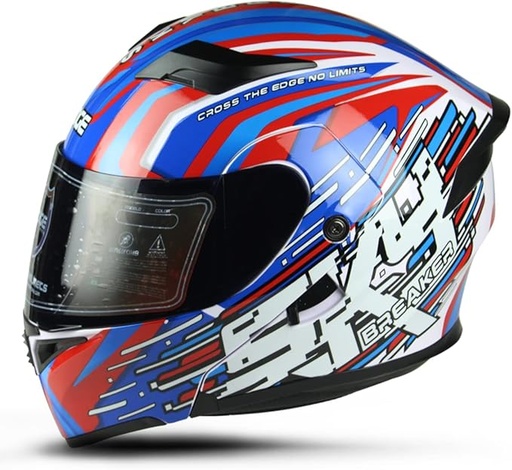 [CASCOABABOSKYARXL] CASCO ABATIBLE BOSS SKYBREAKER AZUL ROJO XL
