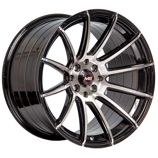 [174100/114.38.5MS4320BMFET2573.1RP] Rin 17 8.5 4x100/114.3 Ms 4320 BLACK MACHINE FACE ET25 CB73.1 RP
