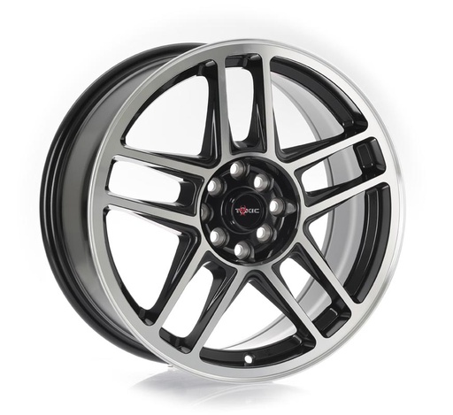 [174100/114.37.5MSB448BMFET4073.1] Rin 17 7.5 4x100/114.3 Ms B448 BLACK MACHINE FACE ET40 CB73.1