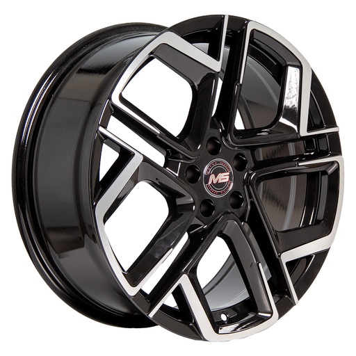 [1851007.5MSY1243BMFLET3557.1] Rin 18 7.5 5X100 Ms Y1243 BLACK MACHINE FACE ET35 CB57.1
