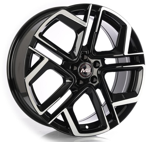 [1851007.5MSY1243BMFLET3557.1] Rin 18 7.5 5X100 Ms Y1243 BLACK MACHINE FACE ET35 CB57.1