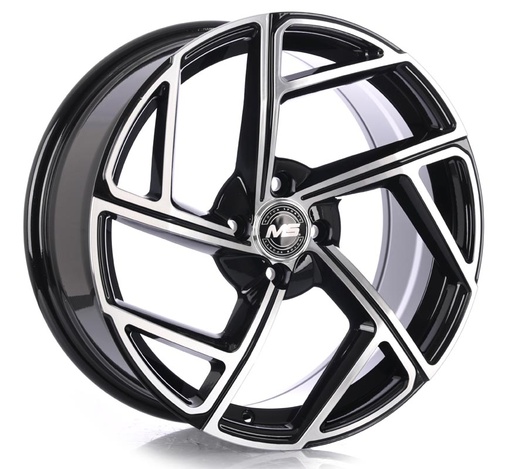 [1741007.5MSFBX115BMFET3557.1] Rin 17 7.5 4X100 Ms FBX115 BLACK MACHINE FACE ET35 CB57.1