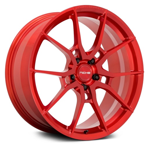 [2151309NET113-KANANBCRET4571.56] Rin 21 9 5X130 Niche T113-KANAN BRUSHED CANDY RED ET45 CB71.56